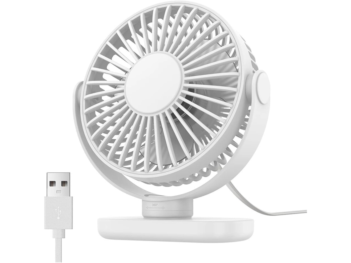 Ventilador Ar Usb Resfriamento Mesa Mini Portátil 360 G
