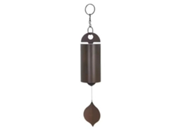 Sino De Vento Em Metal Estilo Retro Com Design De Folha Antiga Para Decoração