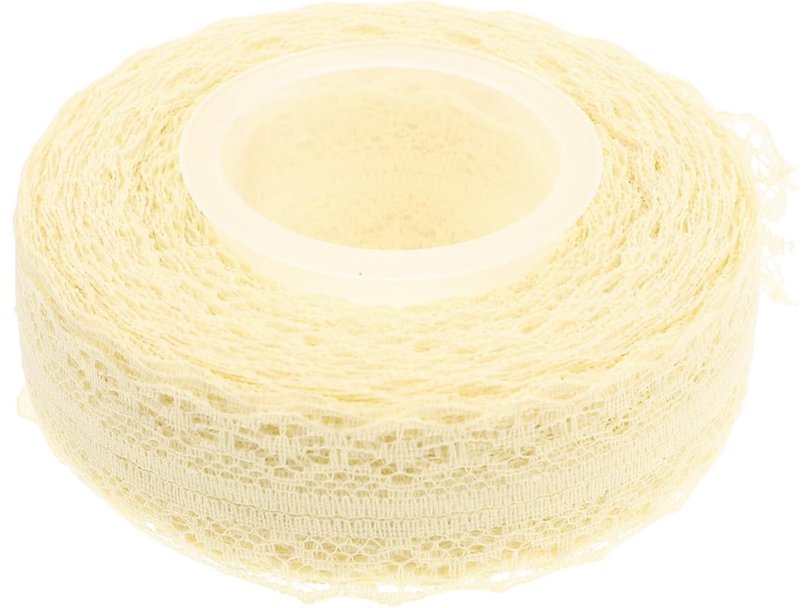 Renda Fita Decorativa, 1 Rolo, Bege Renda Para Artesanato
