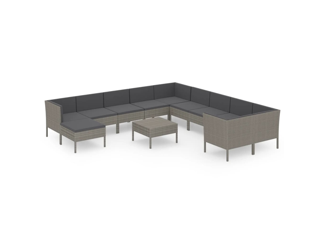 Garden Lounge Set, Garden Lounge Sets Vidaxl Cinzeto Rattan / Vime (n/a)