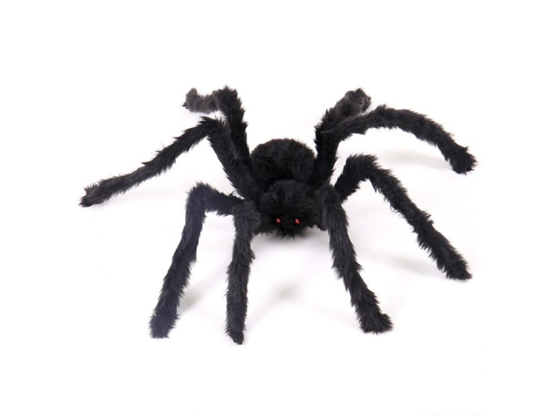 Pelúcia Aranha Preta 75cm Para Halloween Brinquedo Decorativo