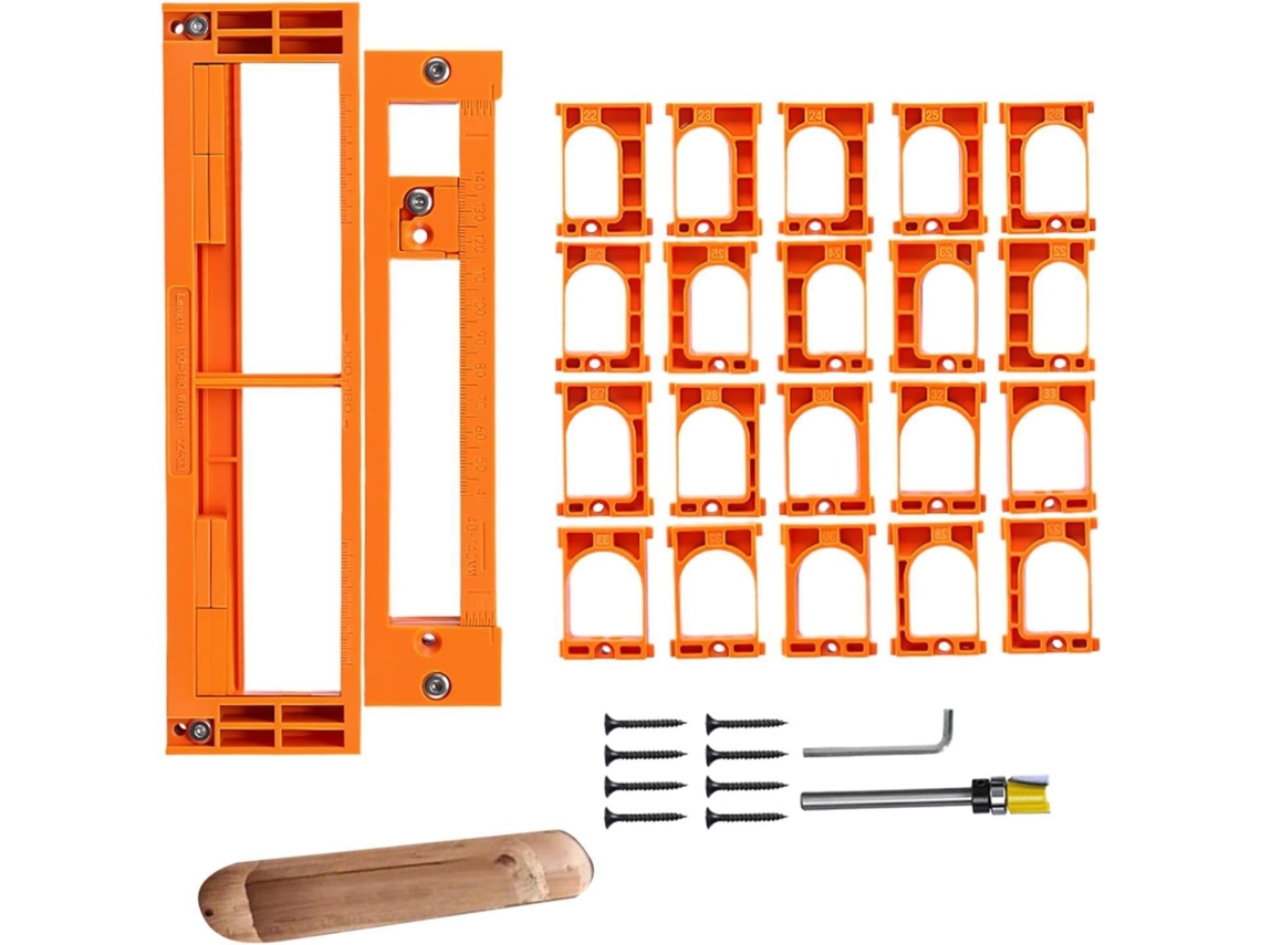 Kit De Instalação Dobradiças Ocultas Para Portas Leve, Ajustável E Reutilizável 10 Unidades