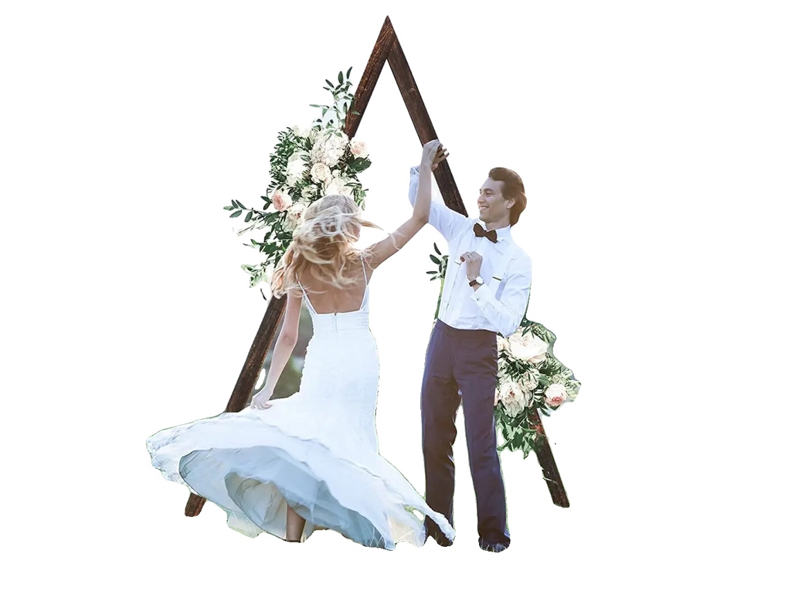 Arco De Casamento, Design Rústico, Montagem Fácil, Chocolate, L
