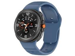 Bracelete Para Samsung Galaxy Watch 8 / 8 Classic - Silicone Com Padrão De Bolinhas E Fivela De Liberação - Azul Oceano