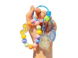 Pulseira De Celular Com Pingente De Corujas E Miçangas, Chaveiro Anti-perda Para Celular, Bolsa E Chaves.