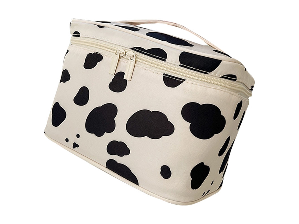 Bolsa de Maquiagem Grande Capacidade com Zíper Brilhante | S/MARCA