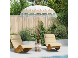 Vidaxl Parasol Balinês Com Base Creme 185 X 185 X 260 Cm