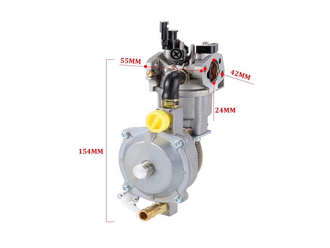 Laxiscreed Carburador 42mm Para Geradores De 8 A 9hp A Gasolina Ou Lpg, Compatível Com Motores 2 A 6,5kw