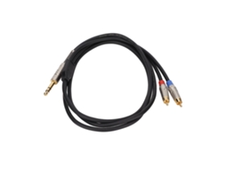 Cabo de Áudio LAXISCREED Trs Macho para Rca Duplo 6.35mm