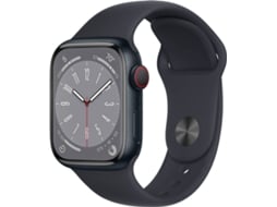 APPLE Watch Series 8 GPS+Cellular 41 mm Meia-noite com Bracelete Desportiva Meia-noite