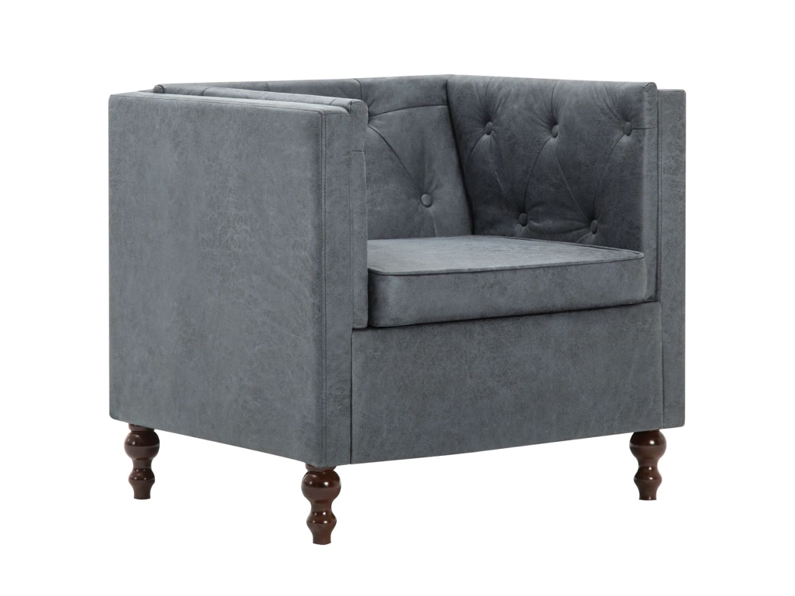 Armchair, Armchairs Vidaxl Cinzeto Tecido