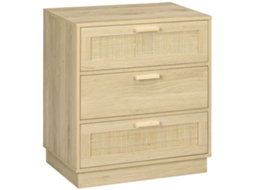 Cómoda rattan com 3 gavetas DECORALAR TECH