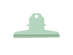 Pinzas De Papel Grandes Toros Fuertes Clip Metal Para Oficina 200 Hojas Color Verde Menta