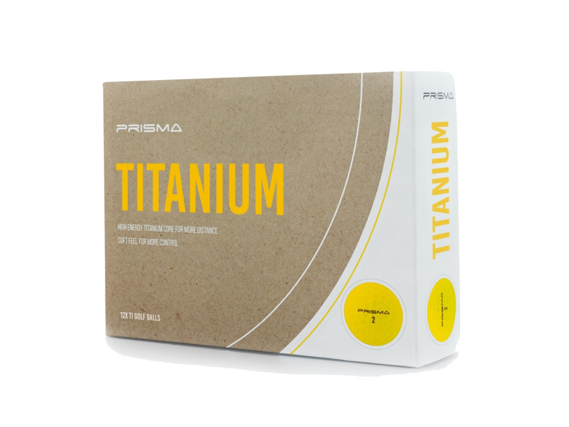 Pacote de 12 Bolas de Golfe PRISMA Titanium