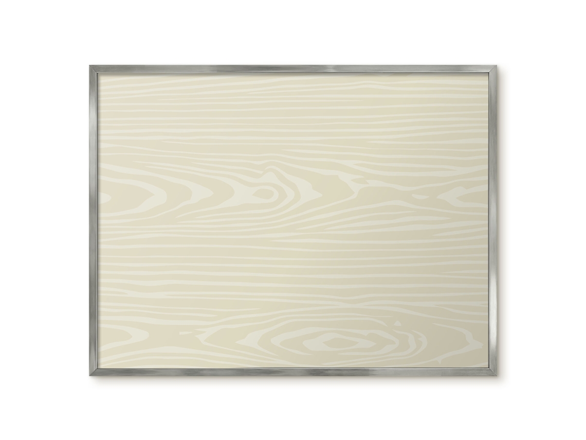 Quadro de vidro magnético com textura cinza para hall de entrada Espelharte (80x60 cm)