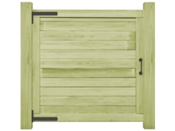 Portão Vidaxl Verde Pine Wood (100x100 Cm)