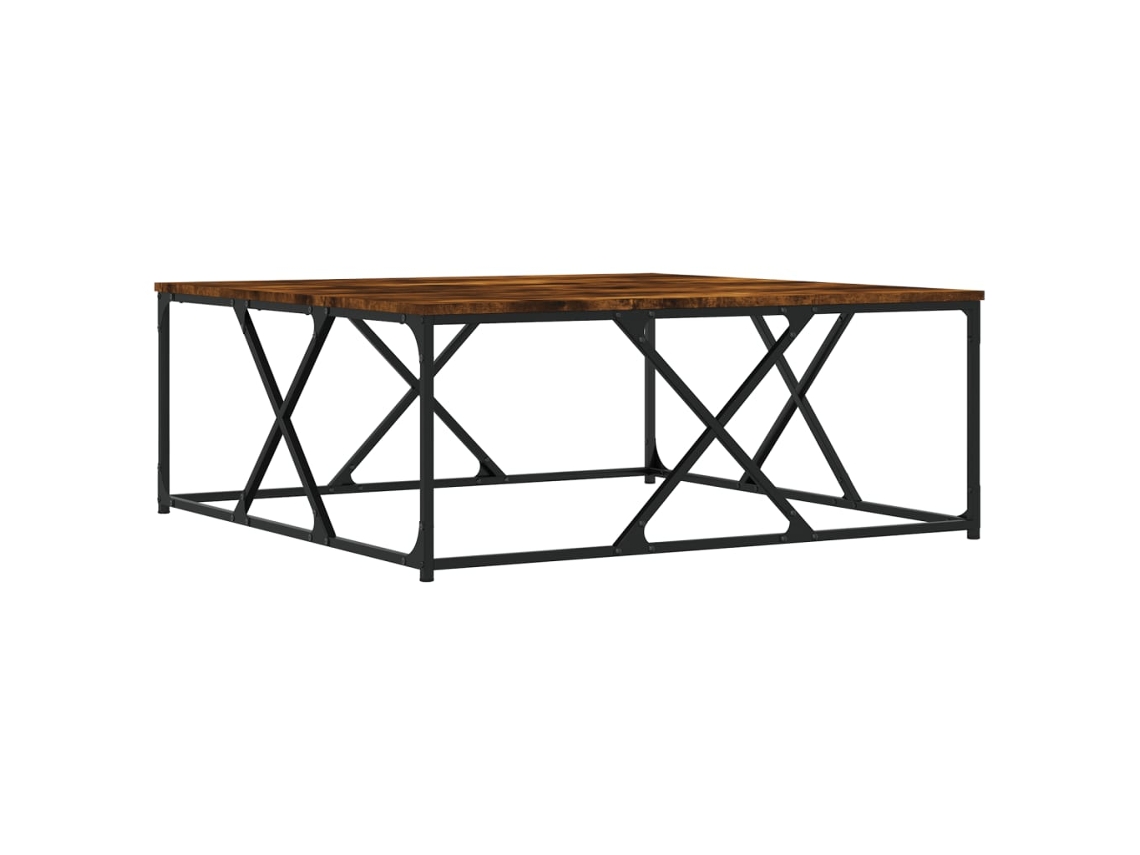 Mesa de Centro MAISON EXCLUSIVE Derivados de Madeira Carvalho Fumado 100x100x40 cm