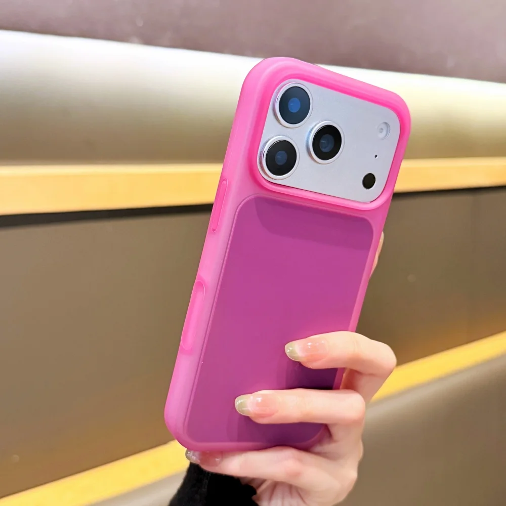 (iphone 16 Vermelho) Capa De Celular Em Cores Vibrantes, Com Estrutura Protetora De Silicone Macio E Resistente A Impactos.