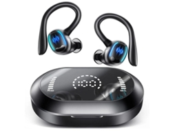 Auriculares Intra Sem Led Bestvite Tecido Bluetooth À Prova De Água Preto