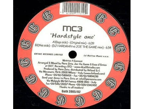 Vinil Hardstyle One Gothic Records Limited