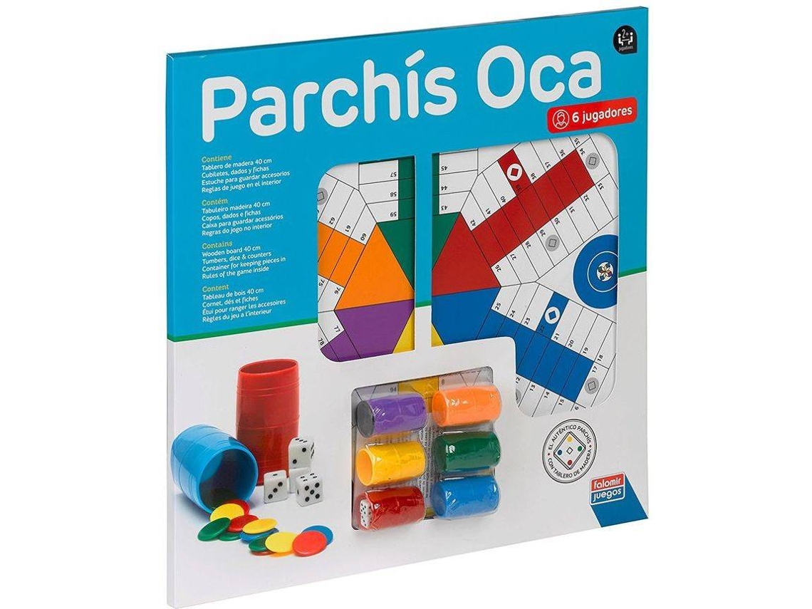Jogo Criativo FALOMIR Parchis 6 Jugadores De 40 Cm: Con Fichas