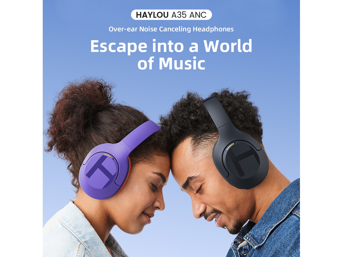 Fones De Ouvido Sem Fio Haylou S35 Bt 5.2 Áudio Hi-res Cancelamento De Ruído Jogos 600mah