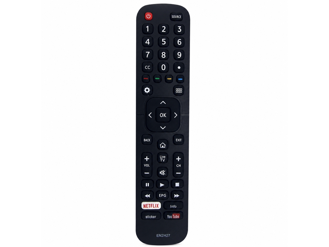 Comando À Distância De Substituição Para Tv Compatível Com Hisense En2h27, Sem Configuração