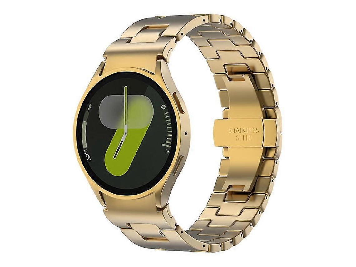 Pulseira De Aço Inoxidável Em Formato De H Com Botão De Liberação Rápida Para Samsung Galaxy Watch 7 / 6 / 5 / 4