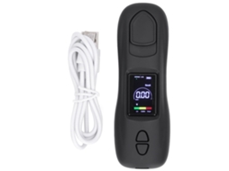 Testador de álcool portátil com display digital, LCD e voz, para festas ou uso profissional, DC 5V | S/MARCA