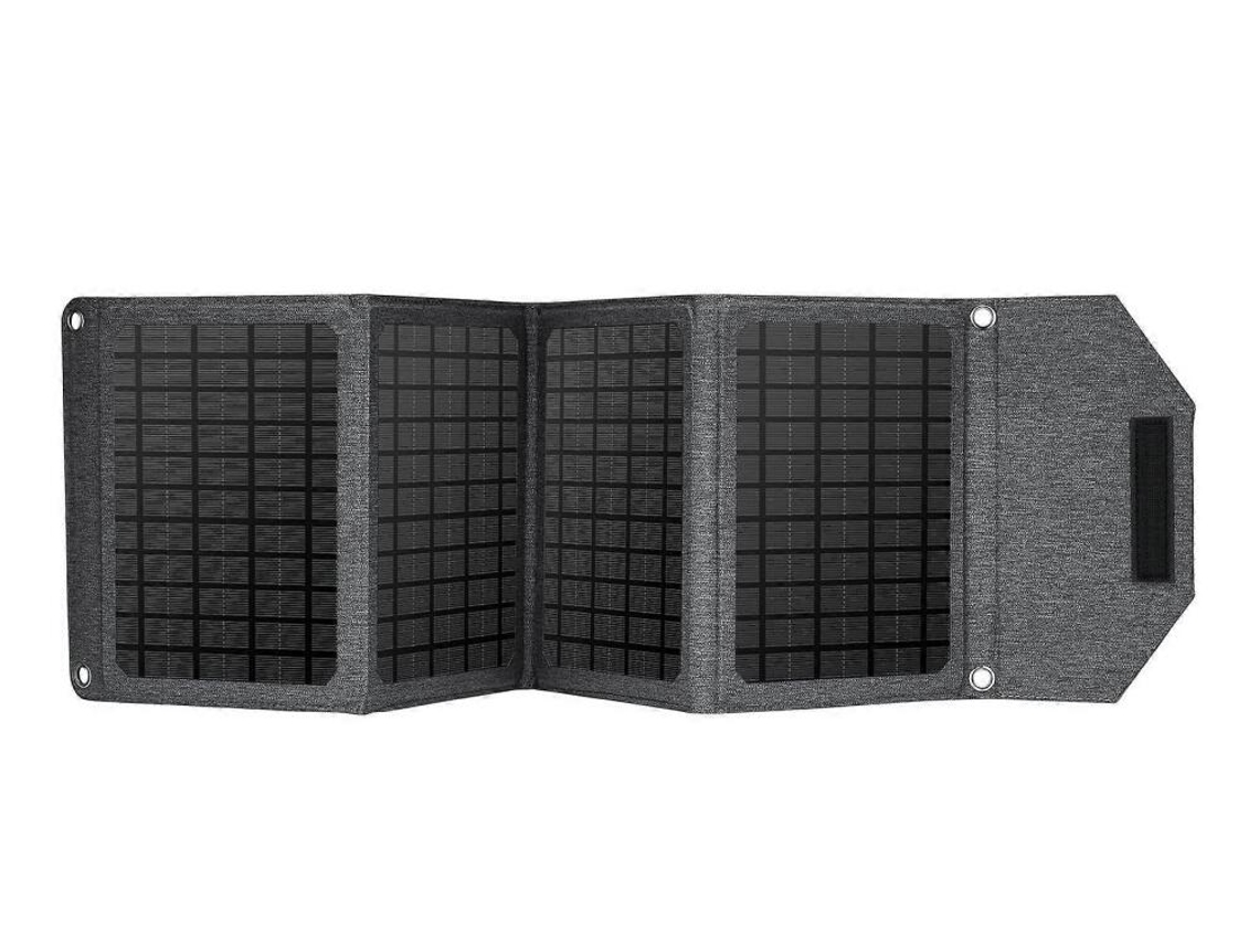 Painel Solar Portátil Getit de 30 W, Dobrável, À Prova D'água, com Carregamento Rápido BRILVIBERA