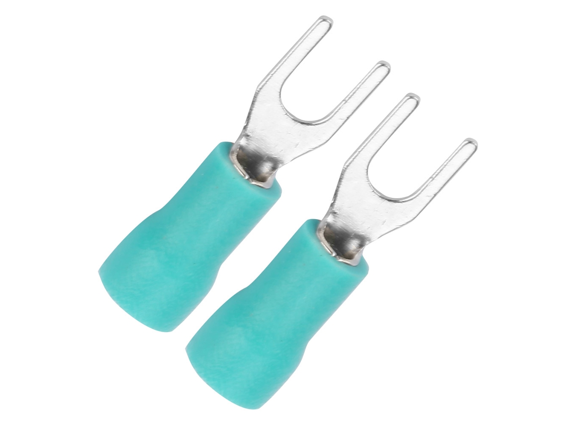 Conjunto De Terminais Para Fios Elétricos Laxiscreed Com 250 Peças, Conectores De Garfo Verde