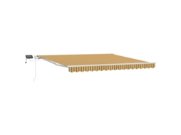 Toldo Retrátil Amarelo / Cinza / Branco Vidaxl Multicolor (400x300 Cm)