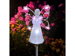 Kit com 1 Luminária Decorativa em Formato de Anjo Rosa IP65 para Jardim AQUAFORGE