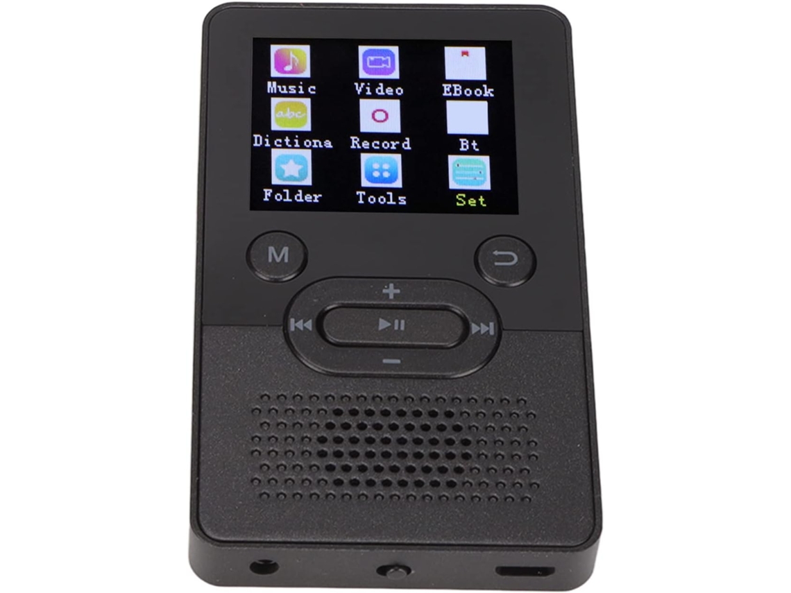 Reprodutor MP4/MP3 com tela colorida confortável de 1,8 polegadas, som sem perdas, 4,2 GB de armazenamento, para estudantes (8 GB)