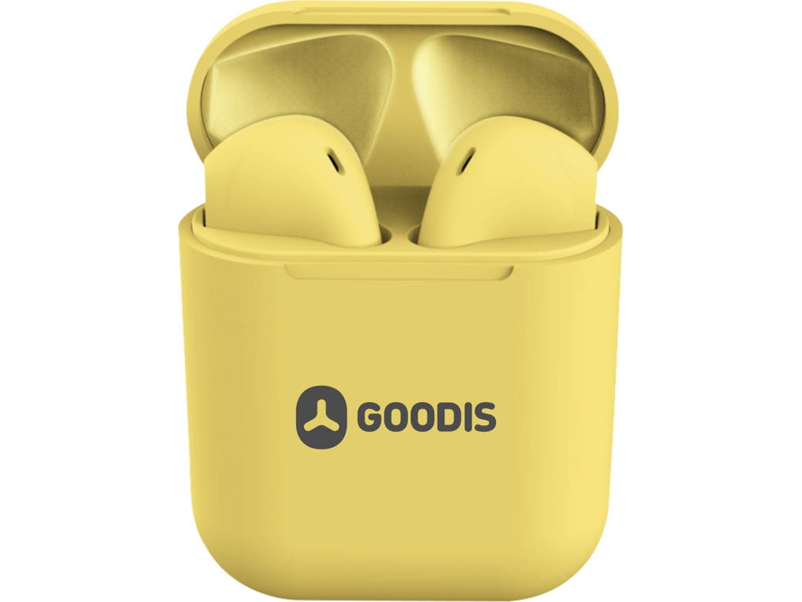 Auriculares Bluetooth True Wireless GOODIS (In Ear - Microfone - Amarelo)