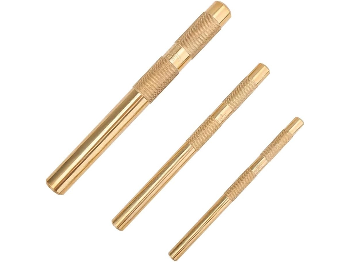 Conjunto de Punções de Latão para Deriva, 25075 25076 25077, 3 Peças com 4 Polegadas, 1 2 8 SFUSHOS