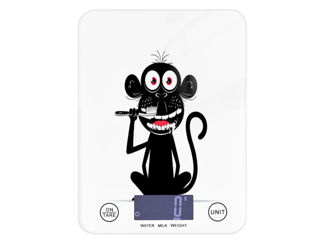 Balança De Alimentos Emagrecimento Com Design Macaco Travesso, Ideal Dietas, Capacidade De 5kg 5g 11lb 1oz
