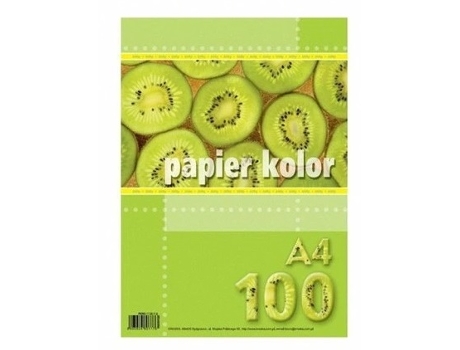 Papel Kreska Xero A4, Verde Fluorescente, 100 Folhas