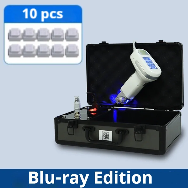 (raio azul) Importador de essência de nanoagulhas, para uso doméstico, para redução profunda de asperezas e beleza.