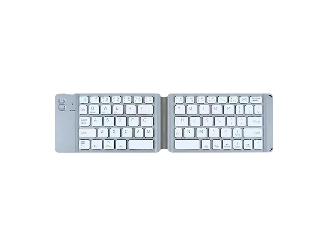 TAISHENGDA Teclado Numérico Bluetooth, 2.4GHz, Prata/Branco
