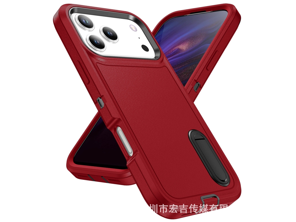 Lurelia Capa Para Iphone 12 Pro Max Com Suporte, Anti-choque, Vermelho