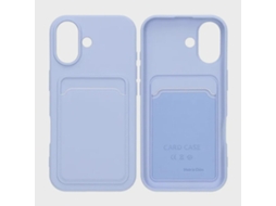 Capa De Silicone Para Celular Com Porta-cartões Para Iphone 17 - Roxa