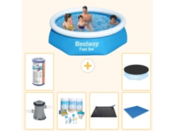 Bestway Piscina Bestway Fast Set Redonda - 244x61 Cm - 7-peças S21398
