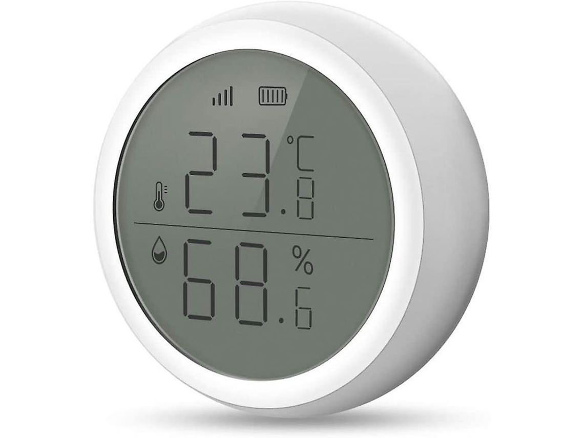 Monitor digital de umidade e temperatura Zigbee, LCD, ambientes internos
