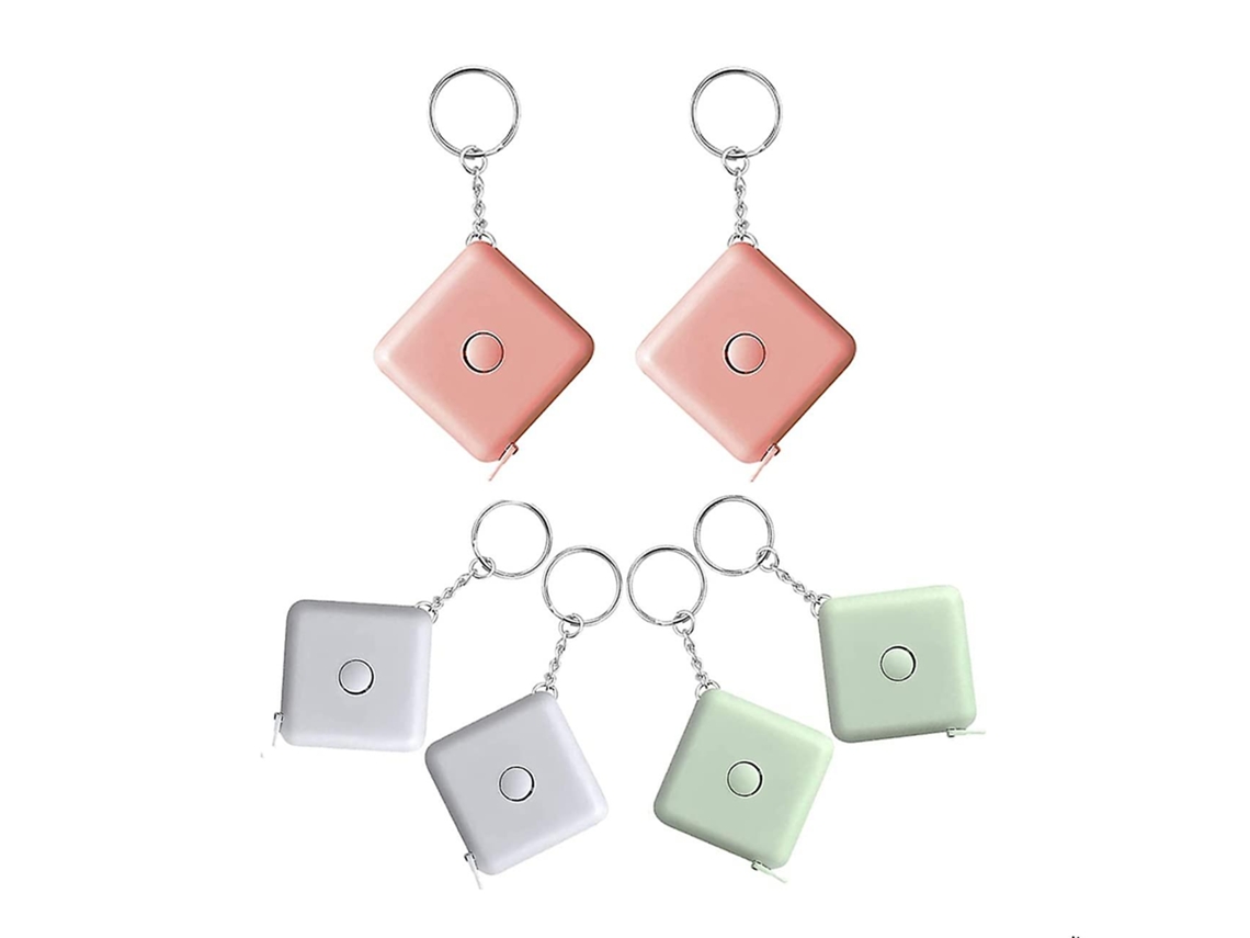 Peças Mini Fita Métrica, Chaveiro De Medição Retrátil, Fita Métrica Macia Portátil Para Viagens Aquaforge