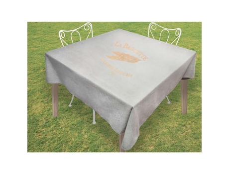 Toalha de Mesa SOLEIL D OCRE Quadrada Soleil Docre Baguette Algodão Cinzento (180 cm)