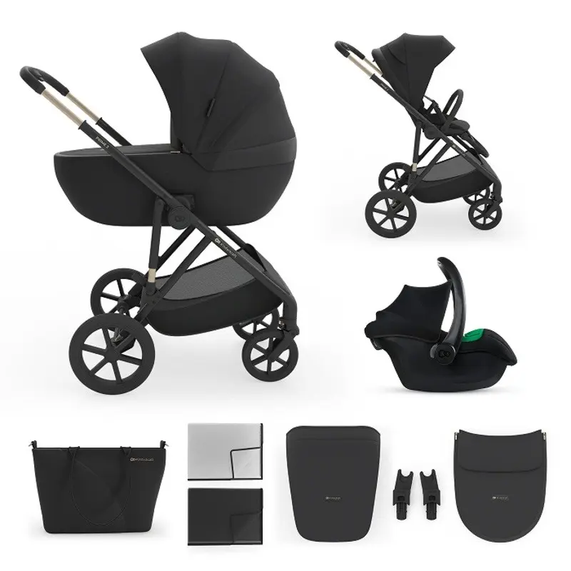 Carrinho Bebé Multif 3em1 Kinderkraft Prime3 Preto