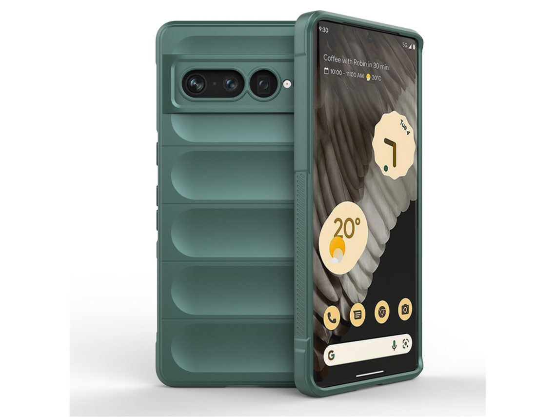 Capa Material Totalmente Coberto Para Google Google Pixel 7a Yuysan Textura Macia Verde