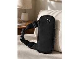 Bolsa Transversal Celular Preta Prática Compacta