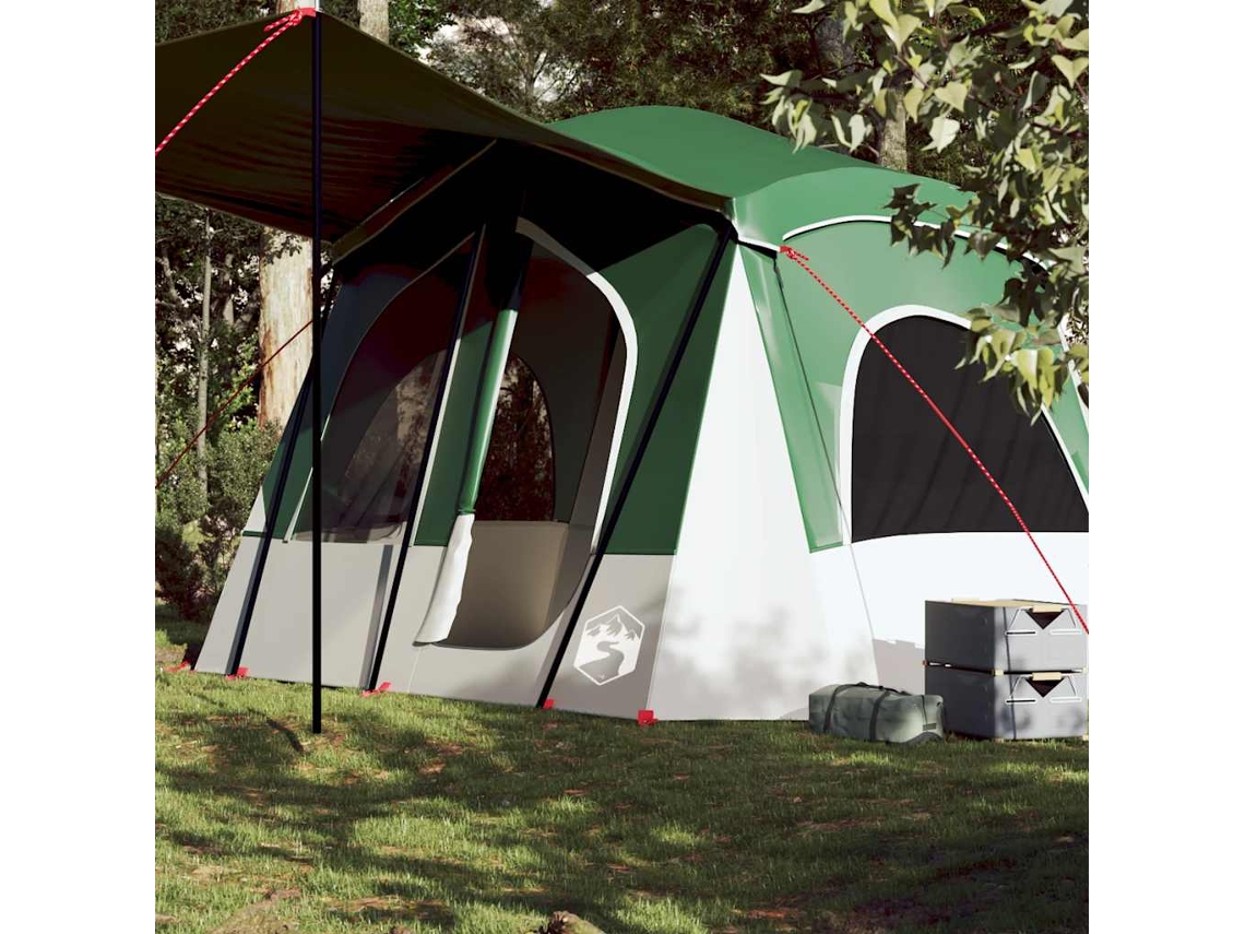 Tenda De Campismo Cabana Para 5 Pessoas Impermeável Verde